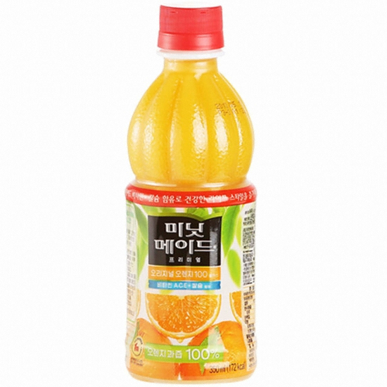 코카콜라음료 미닛메이드 오리지널 오렌지 350ml (24개)_이미지