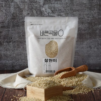 바른곡물 국산 찰현미 (1kg,1개)