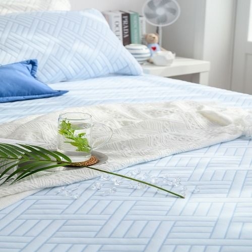 넥서스리빙 휴비스 듀라론 냉감원사 냉감패드 냉감베개커버 세트 (슈퍼싱글 SS)_이미지