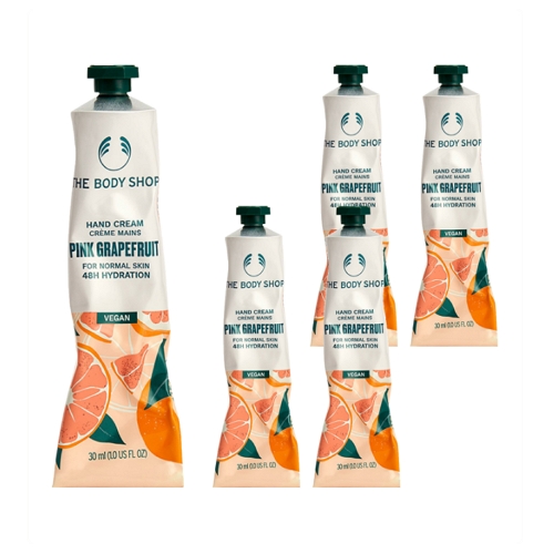 더바디샵 핑크 그레이프후룻 핸드 크림 30ml (5개)_이미지