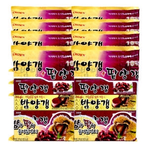 크라운제과 밤양갱 + 팥양갱 8개입 400g (8개)_이미지