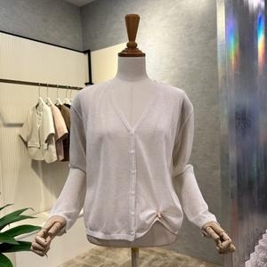  Ab.f.z AOZ3QY31I_시스루 V넥 단추 가디건
