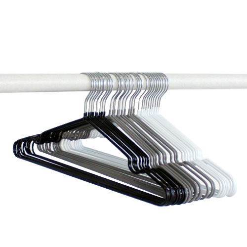 가쯔 PVC 논슬립 철제 옷걸이 (20개)_이미지