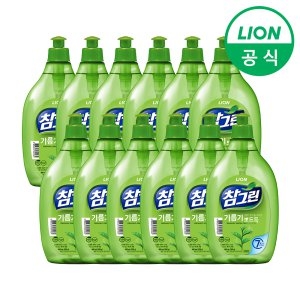 참그린 기름기 뽀드득 레몬녹차 500g (480ml) (12개)_이미지