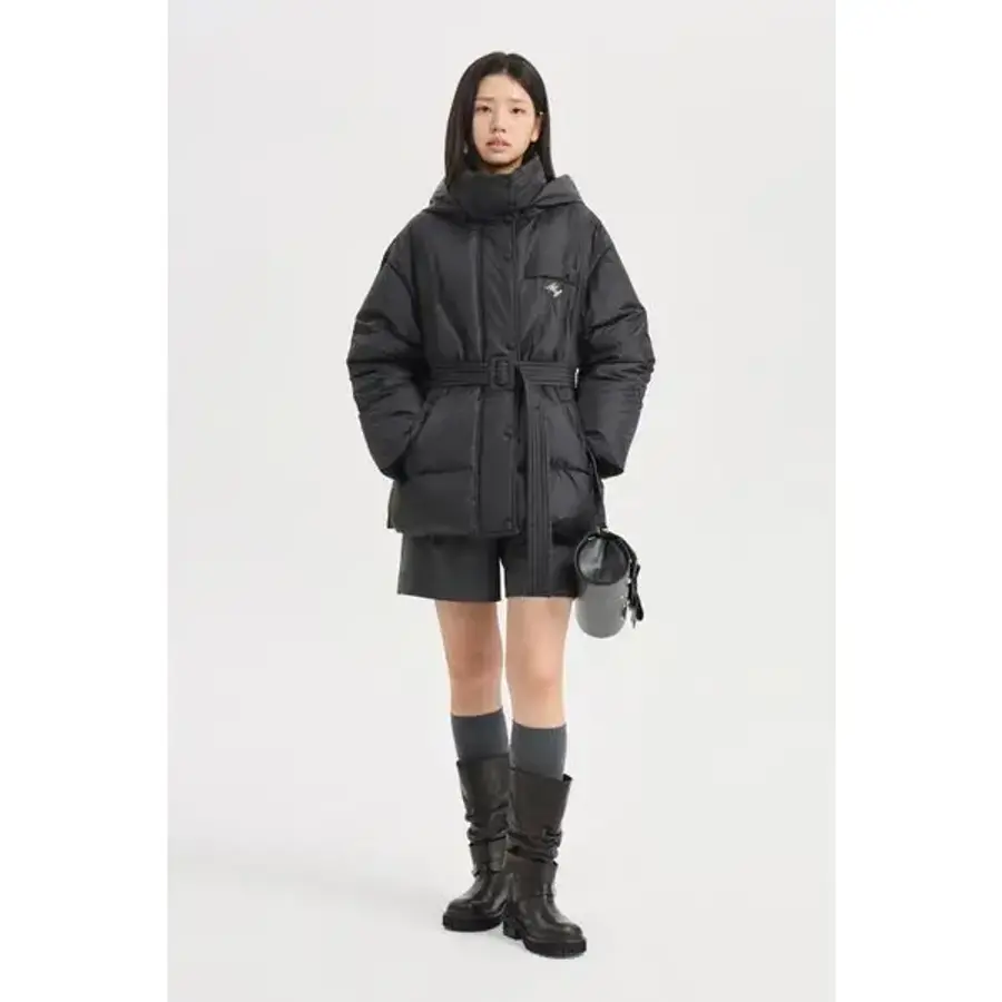 럭키슈에뜨 벨티드 다운 탈착후드 덕다운 LQUCX26500_이미지