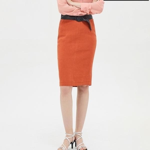 SISLEY 시슬리  시슬리 내츄럴 벨티드 스커트 SASK41931OR__이미지