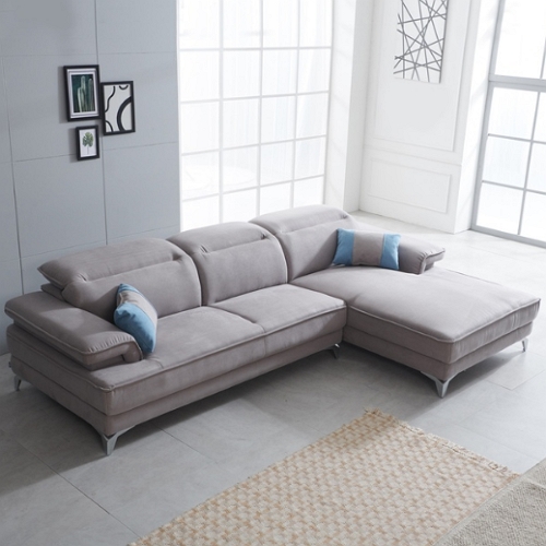 까미엘 몰리 카우치 아쿠아텍스 스웨이드 패브릭 소파 4인용_이미지