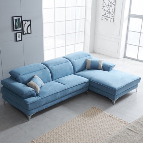 까미엘 몰리 카우치 아쿠아텍스 스웨이드 패브릭 소파 4인용_이미지