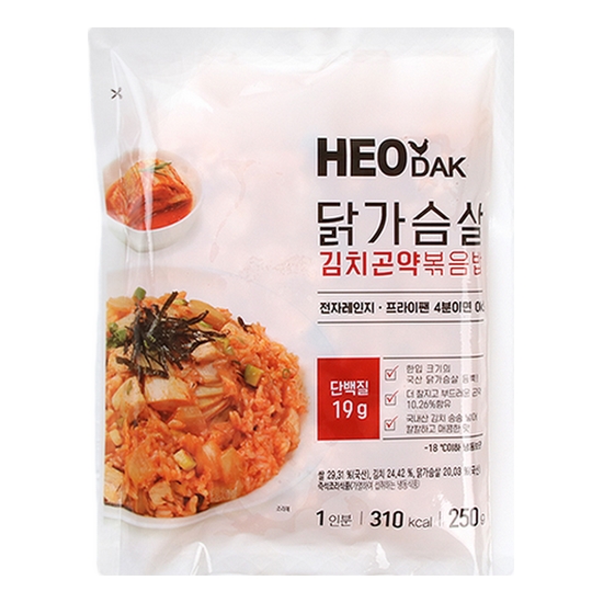 허닭 닭가슴살 김치곤약볶음밥 250g이미지입니다. 누르면 해당 게시물로 새창이동합니다.