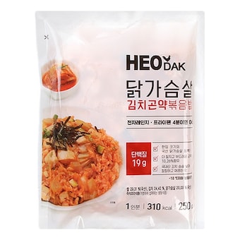 <b>허닭</b> 닭가슴살 김치곤약볶음밥 250g