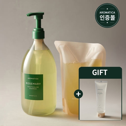 아로마티카 로즈마리 스칼프 스케일링 샴푸 750ml+ 리필 500ml이미지입니다. 누르면 해당 게시물로 새창이동합니다.