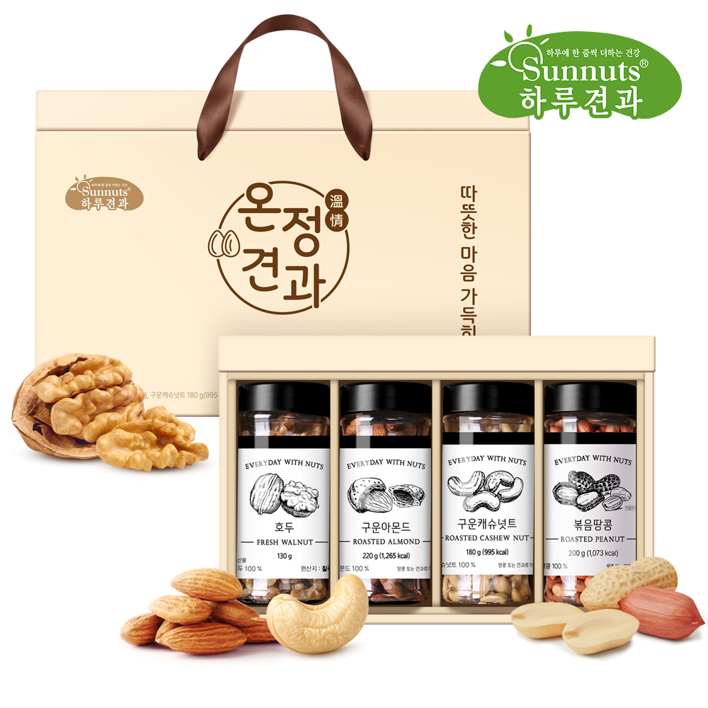 썬넛트 하루견과 온정견과 4구 선물세트 730g (1개)_이미지