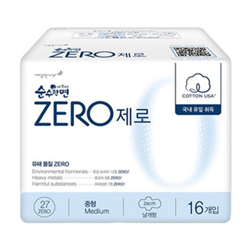 순수한면 제로 중형 16개 (4팩(64개))_이미지
