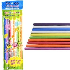 [불명] 칼라공작 수수깡/10본입/수수깡 만들기_이미지