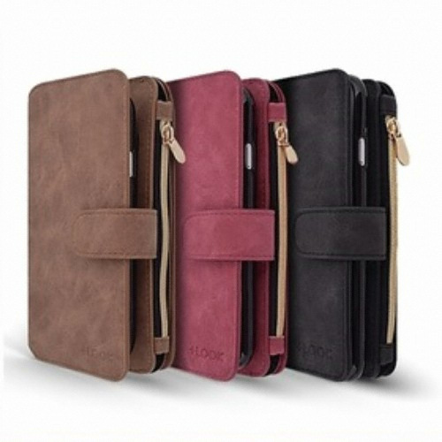 포유 아이폰 6 플러스/6S 플러스 트리플 포켓 다이어리 케이스