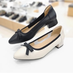 탠디 여성 리본 장식 컴포트 구두 X24203 9A1_이미지