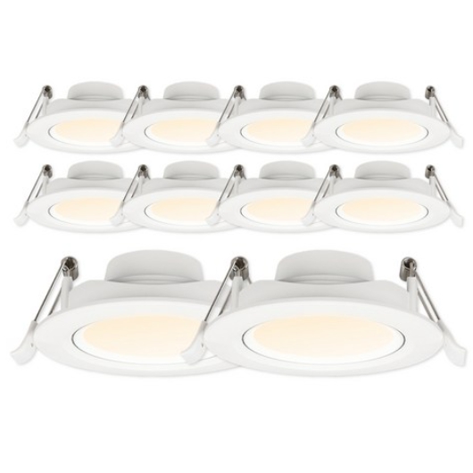 라인조명 LED 에코 COB타입 3인치 다운라이트 주백색 5W (10개)_이미지