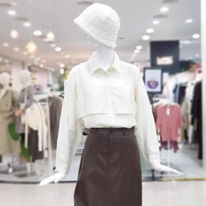 Ab.f.z abfz sh06 페이크 조끼 셔츠 블라우스 페이크 조끼 셔츠 블라우스 SLCHY4B4