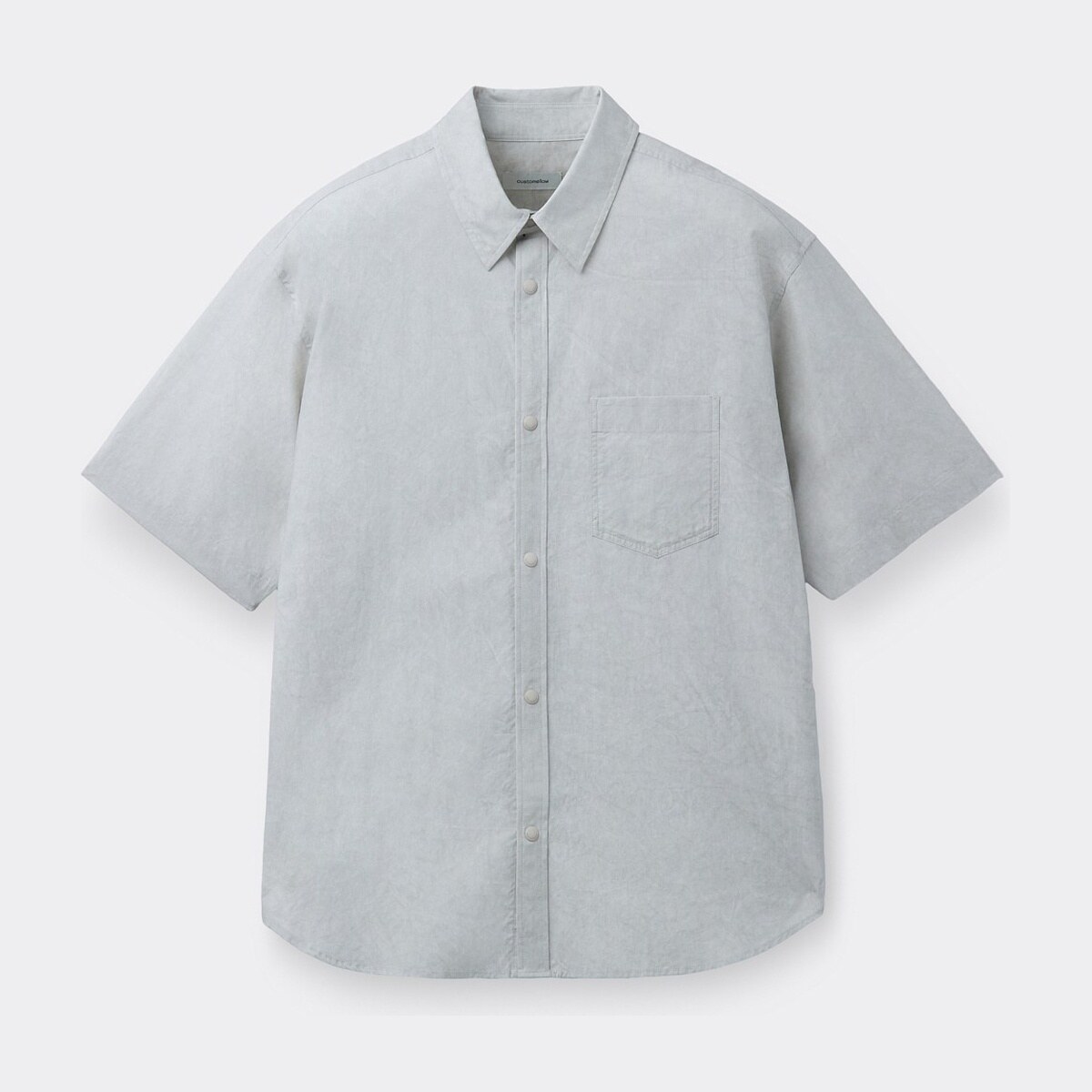 Essentials Grey Oversized Fit Half Shirt C9SAM26312GYL