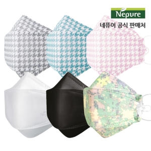네퓨어 마스크 10매 황사 미세먼지 비말 차단 KF94/KF-AD 마스크