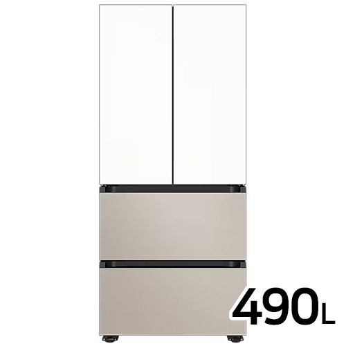 삼성전자 비스포크 AI 김치플러스 새틴 RQ49DB9401AP (화이트+베이지)_이미지