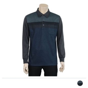  로이스 배색 기모 카라넥 긴팔 티셔츠 WD4812D 상품이미지