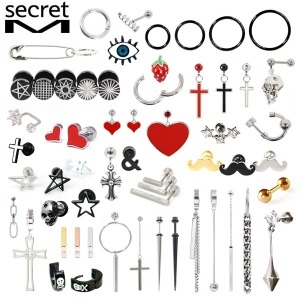 남녀공용 귀걸이 NO 알러지 써지컬스틸