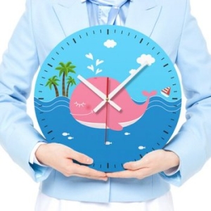 ck075-귀여운핑크고래_인테리어벽시계