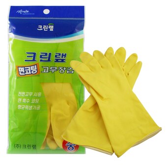 크린랲 면코팅 <b>고무</b><b>장갑</b> (중)