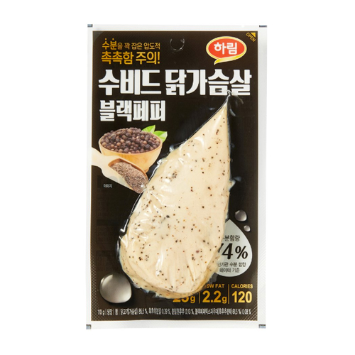 하림 수비드 닭가슴살 블랙페퍼 100g (7개)_이미지