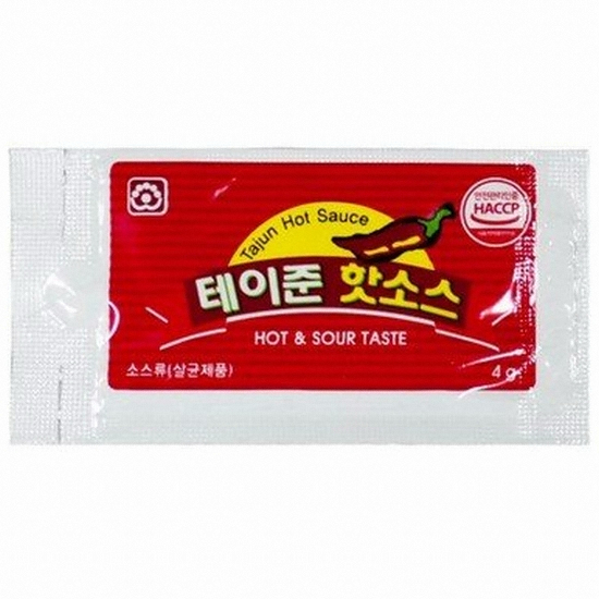 태원식품산업 테이준 핫소스 4g (100개)