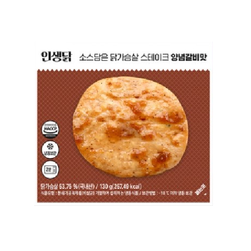 푸드원 인생닭 소스담은 닭가슴살 스테이크 양념갈비 130g