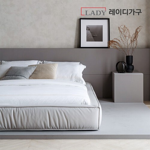 레이디가구 라울 무헤드형 저상형 침대 SS (매트별도)_이미지