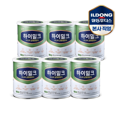 일동후디스 하이밀크 시니어 균형영양식 600g (6개)_이미지