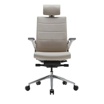 <b>시디즈</b> <b>T80</b> 화이트 천연가죽 컴퓨터 책상 의자 HLDAS