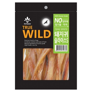  내추럴EX 트루와일드 프리미엄 돼지귀 슬라이스 S 90g [3개] 상품이미지