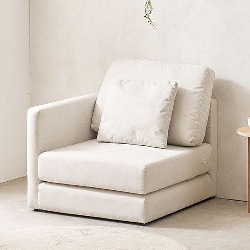 채우리 푹쉼 무빙 접이식 기능성 패브릭 소파베드 1인용_이미지
