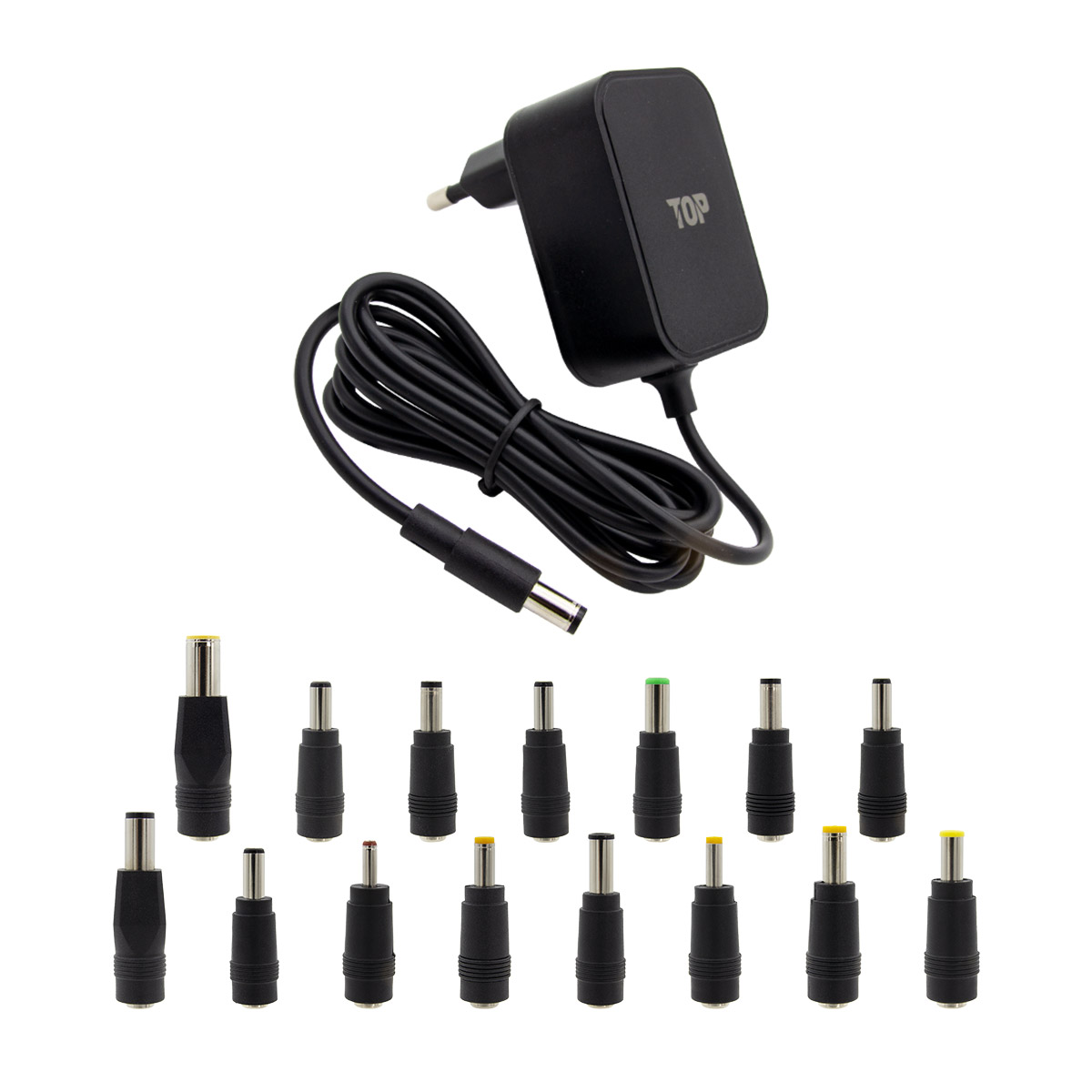 HDTOP DC 24V 1A 블랙 어댑터 (HT-AD177 / 15종 젠더)_이미지