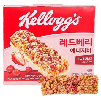 켈로그 레드베리 <b>에너지</b><b>바</b> 4개입 100g