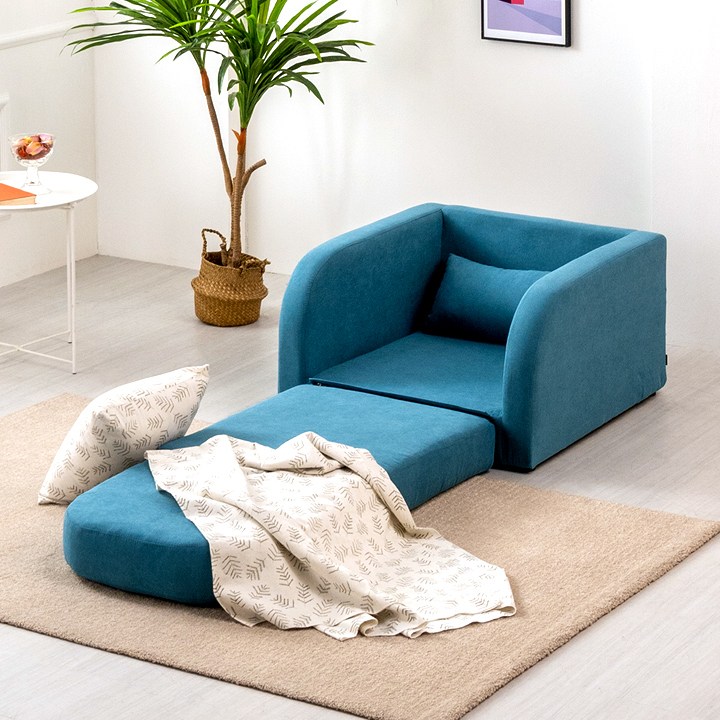 에보니아 버블 3단접이식 패브릭 소파베드 1인용