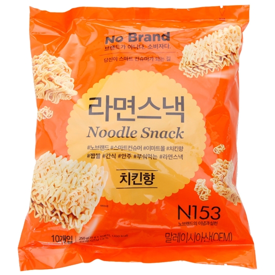 이마트 노브랜드 라면스낵 치킨향 250g (1개)_이미지