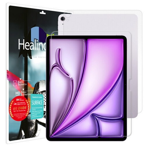 폰트리 힐링쉴드 iPad Air 13 M4 9H 액정보호 강화유리+후면보호필름 (액정 1매+후면 1매)_이미지