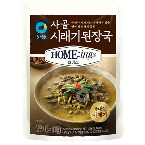 대상 청정원 호밍스 사골 시래기된장국 450g (4개)_이미지
