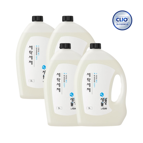 크리오 생활물가 세탁세제 일반드럼겸용 3L (4개)