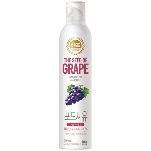 해표 오일스프레이 포도씨유 250ml (3개)_이미지