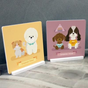 꾸밈 cr345-스탠드액자2P_귀여운반려동물5