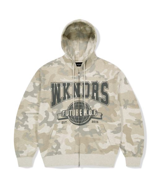 WKNDRS H.O.F ZIPUP HOODIE O.CAMO WS2501HZ03OC 413366
