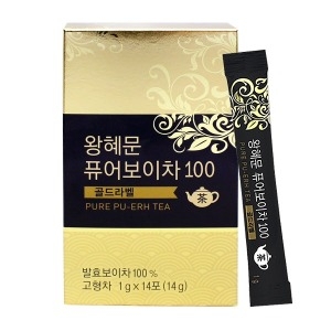 네츄럴에프앤피 왕혜문 퓨어 보이차100 14개입 (10개)_이미지