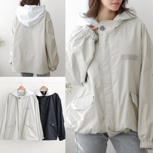 셀러허브 여성트랜드패션야방면후드스트링자켓 503T970