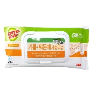 3M 기름 찌든때 세정 티슈 24매 9720